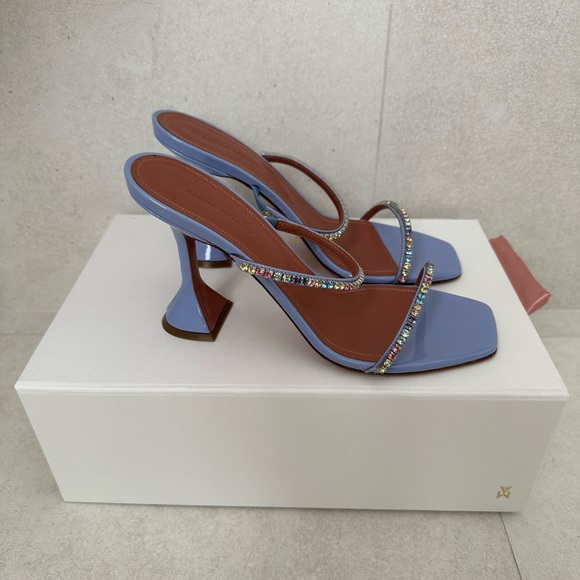 Amina Muaddi Shoes - Amina Muaddi Gilda Slipper Heel Size 38.5